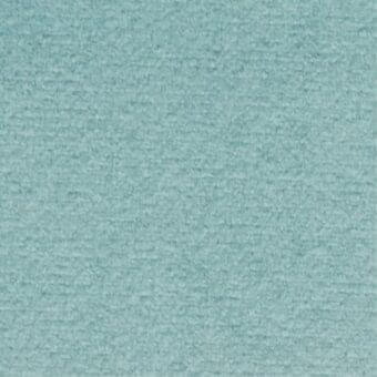Teal fabric swatch displaying a dense, looped texture with granular surface irregularities and a consistent matte finish against a neutral backdrop.
